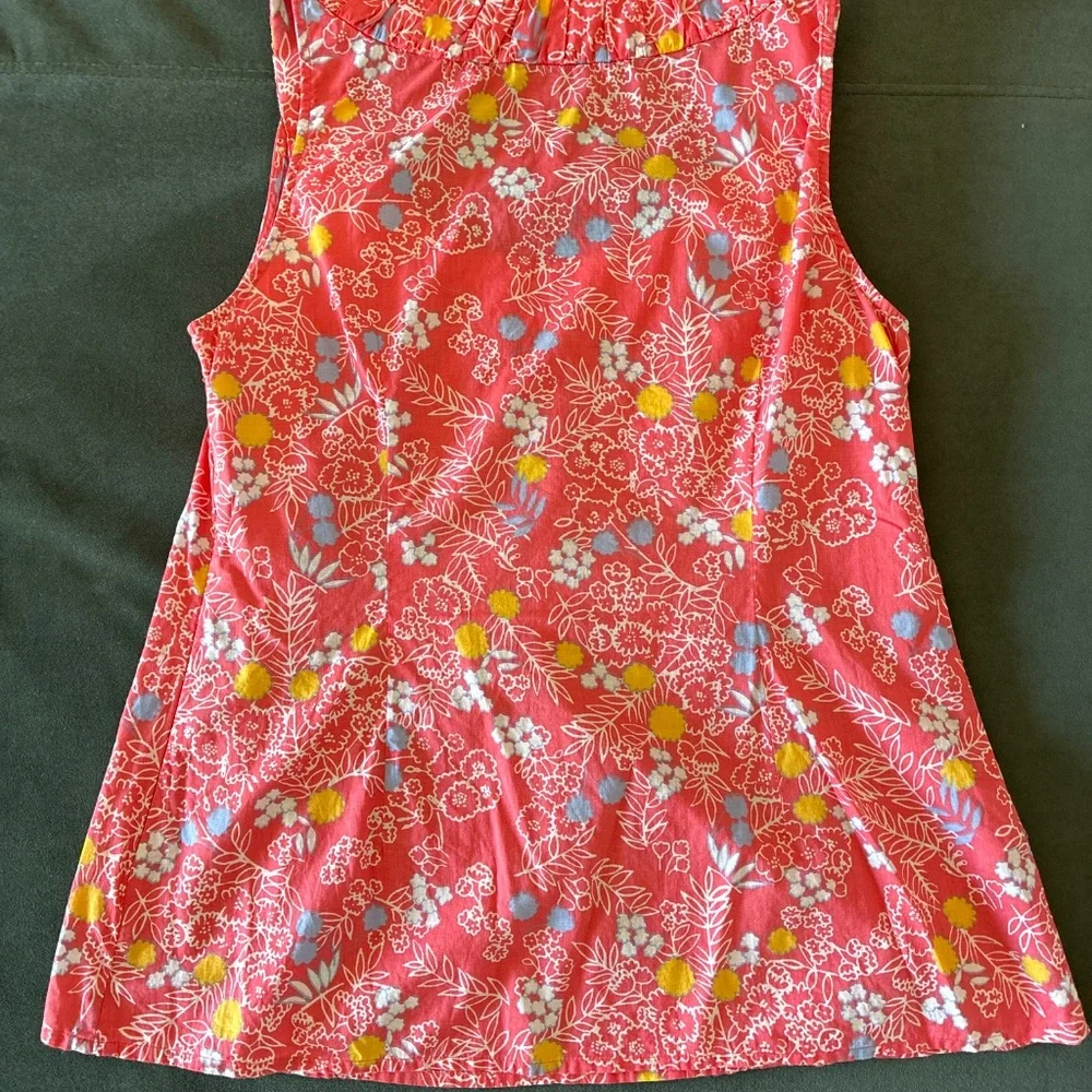 Biden ditzy floral cotton sleeveless top 8 M - Picture 8 of 8